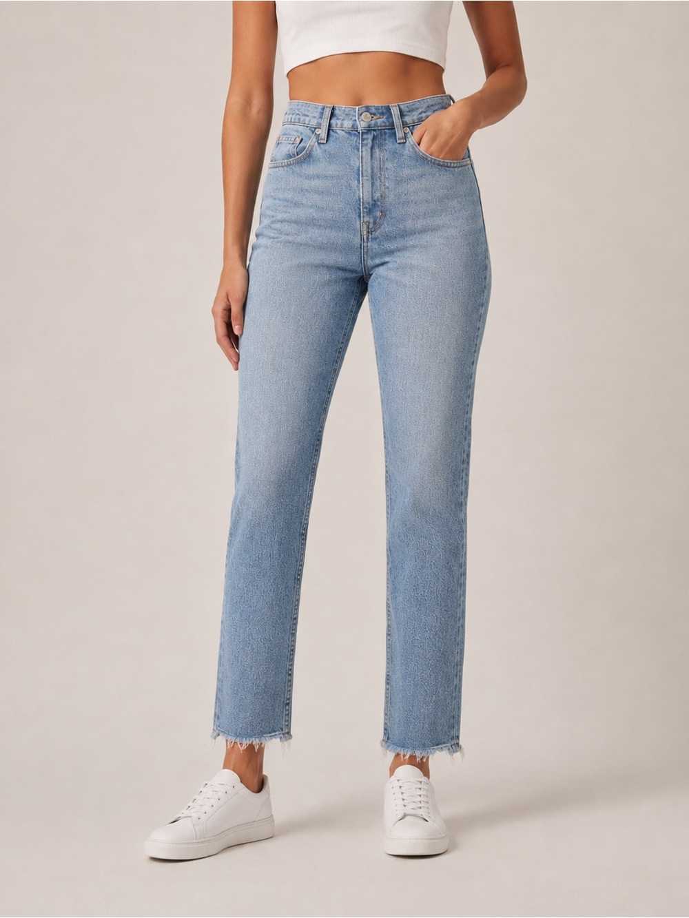 Abercrombie & Fitch Curve Love Ankle Straight Ultra High Rise Jeans